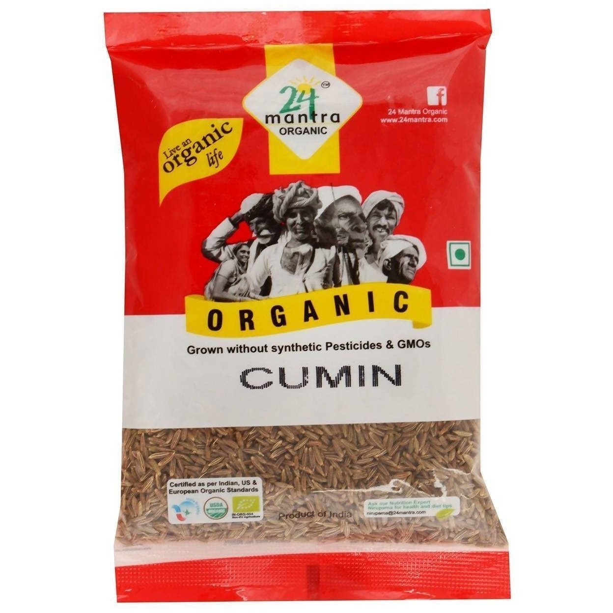 24 Mantra Organic Cumin Seeds 200 GM