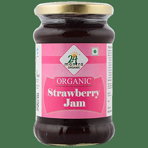 24 MANTRA ORGANIC STRAWBERRY JAM 350 GM