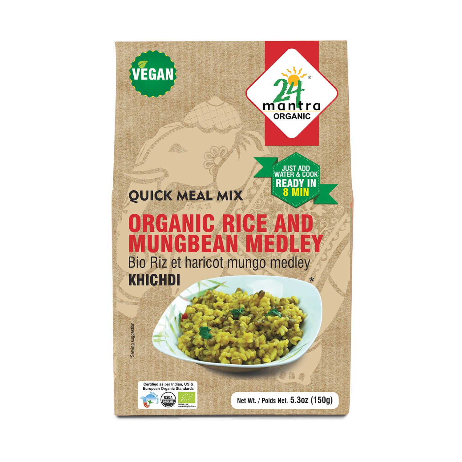 24 MANTRA ORGANIC RICE & MUNGBEAN MEDLEY 150 GM