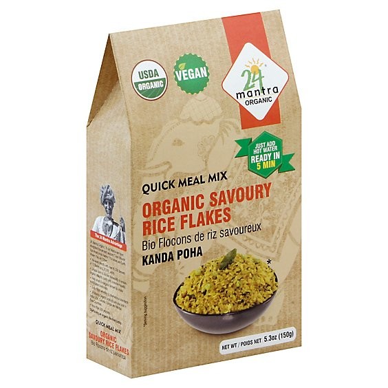 24 MANTRA ORGANIC SAVORY RICE FLAKES 150 GM