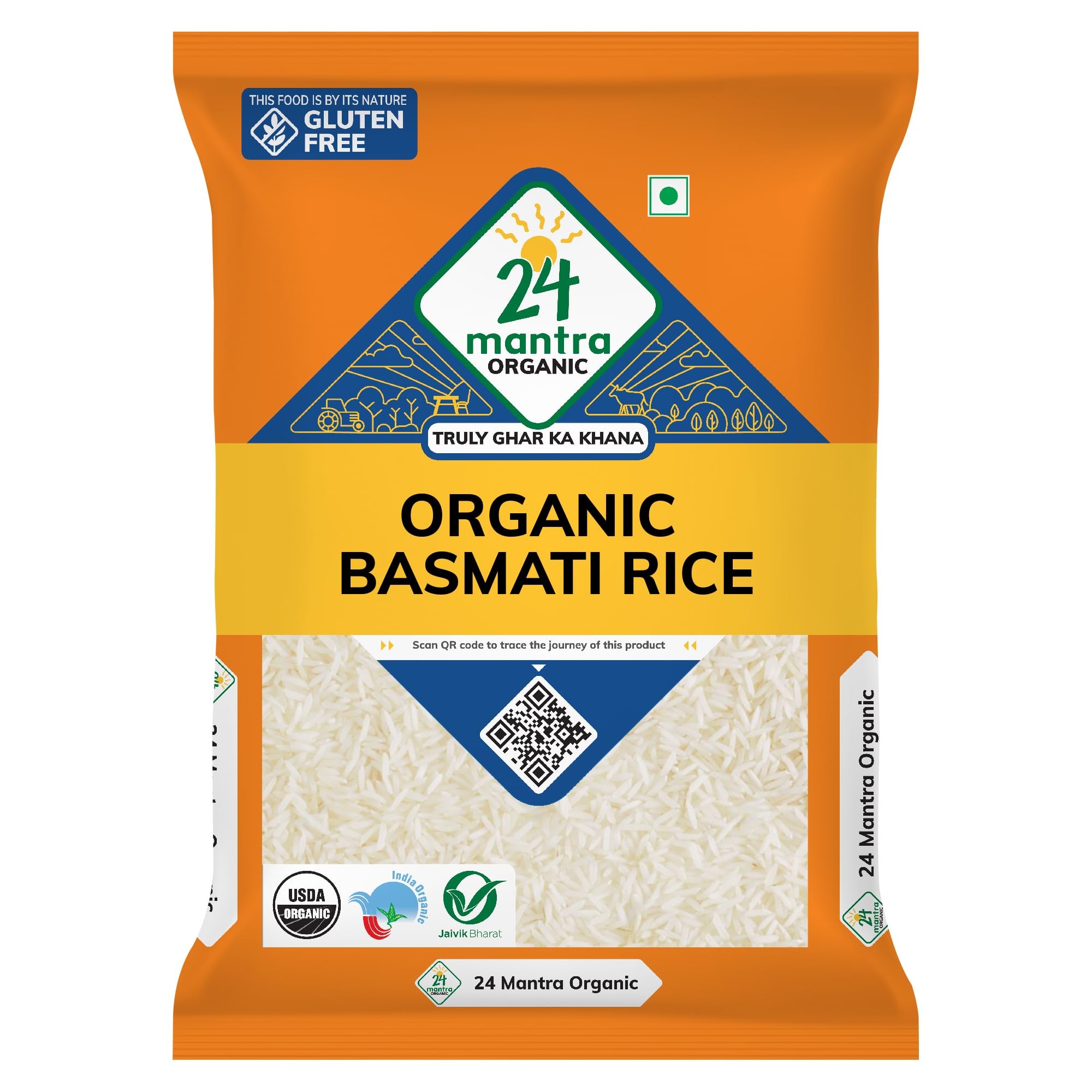 24 MANTRA ORG.BASMATI RICE 8 LBS