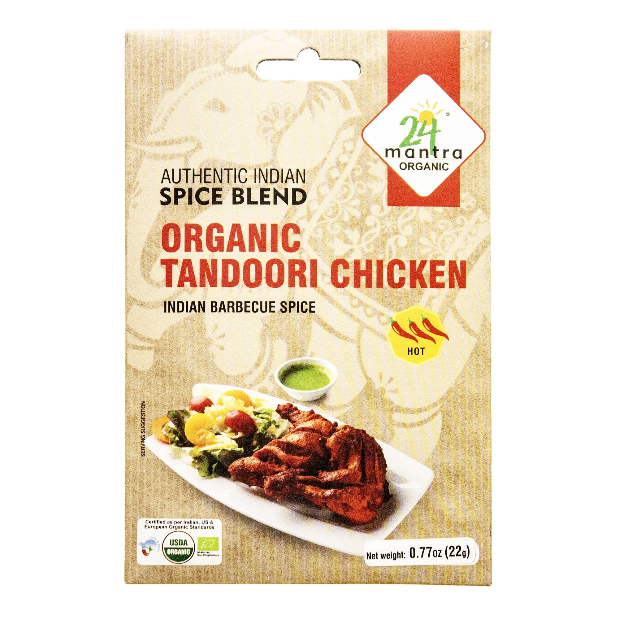 24 MANTRA ORGANIC TANDOORI CHICKEN SPICE HOT 22 GM