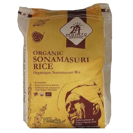 24 MANTRA ORGANIC SONA MASOORI RICE 20 LBS