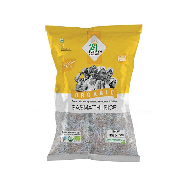 24 MANTRA ORGANIC WHITE BASMATI RICE 2 LBS