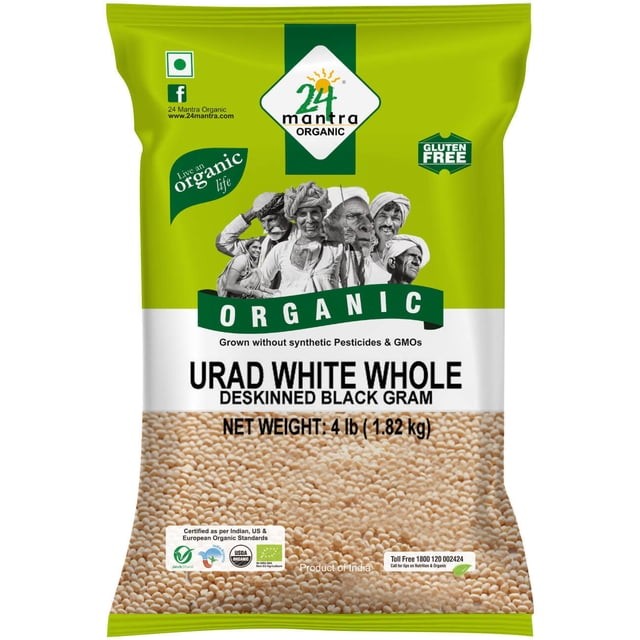 4 MANTRA ORGANIC URAD WHITE WHOLE 2 LBS