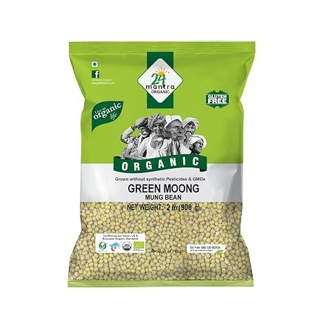 24 MANTRA ORGANIC GREEN MOONG WHOLE 2 LBS