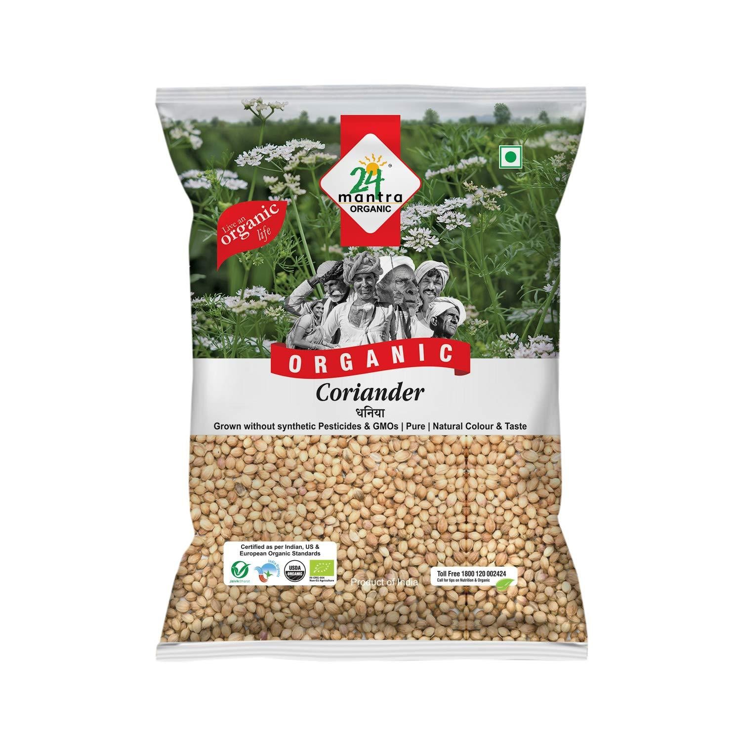 24 MANTRA ORGANIC CORIANDER SEEDS 7 OZ