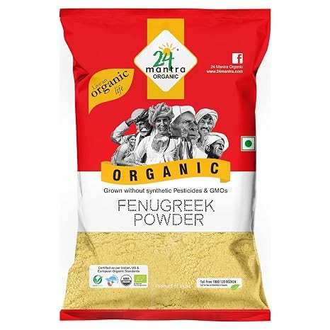 24 MANTRA ORGANIC FENUGREEK POWDER (METHI) 7 OZ