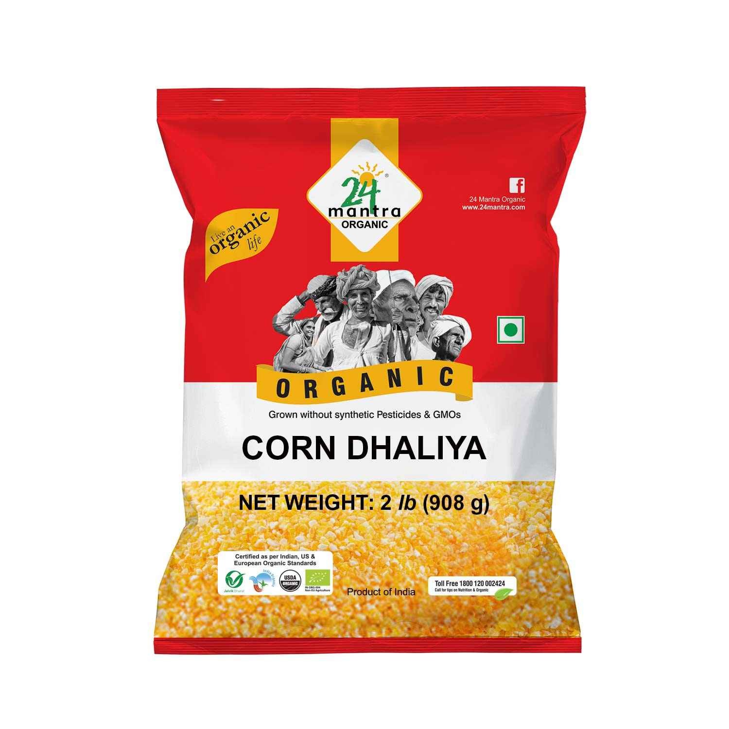 4 MANTRA ORGANIC CORN DALIYA 2 LBS
