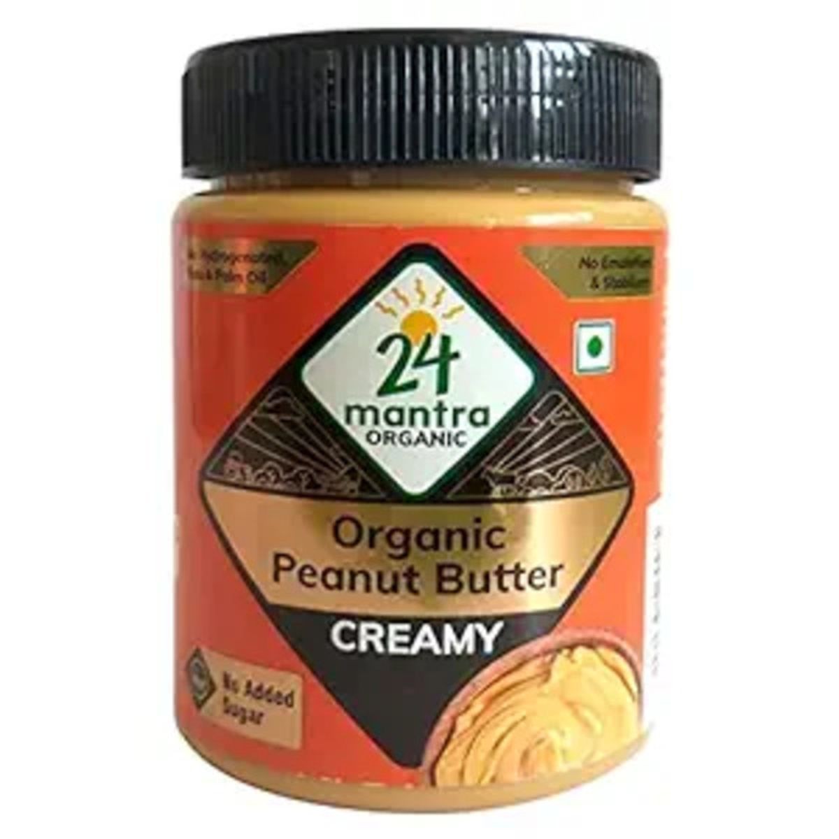 24 MANTRA ORGANIC PEANUT BUTTER 7 OZ