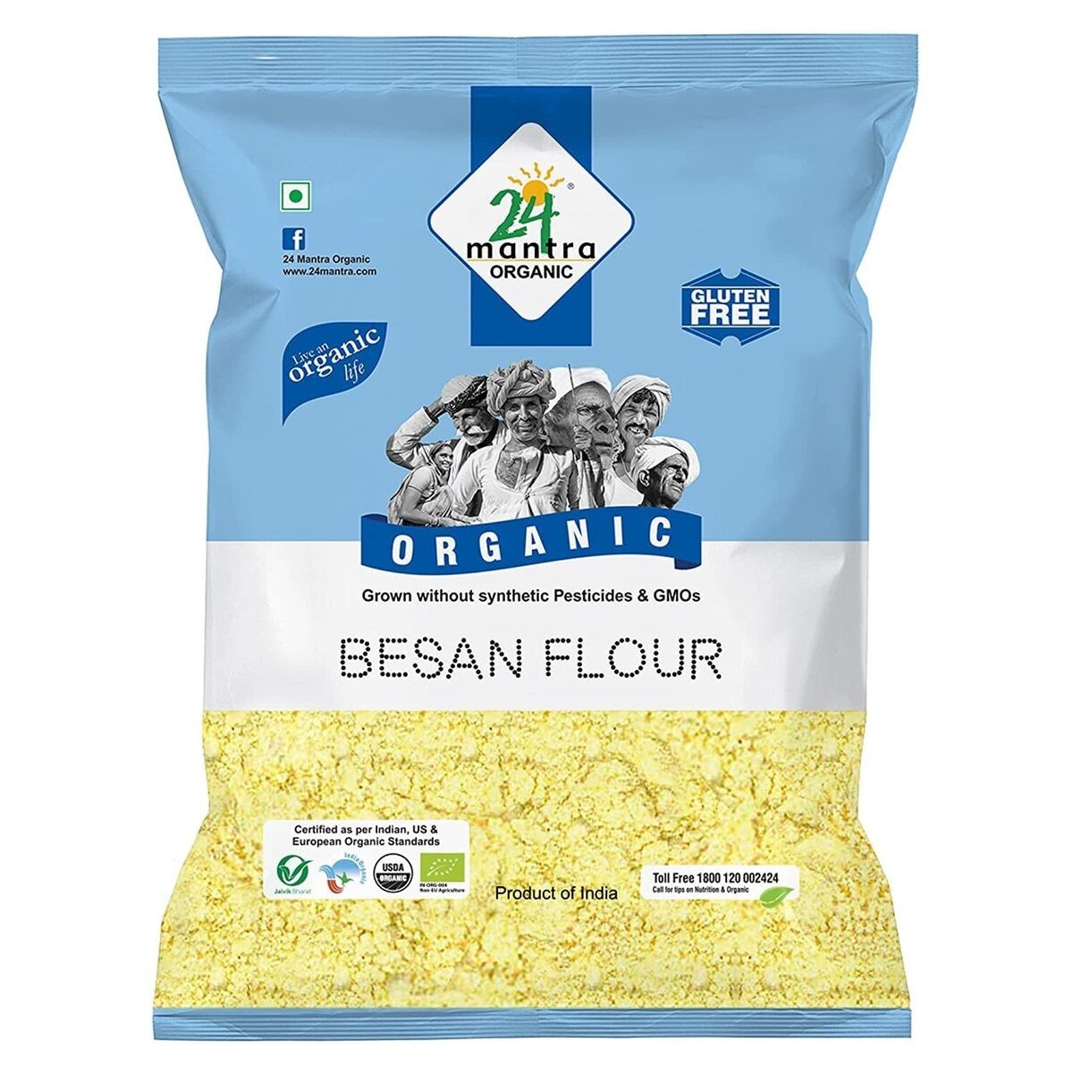 24 MANTRA ORGANIC BESAN 1 LBS