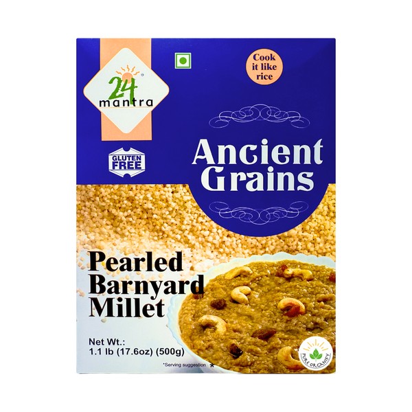 24 MANTRA ORGANIC MILLET PEARLED BARNYARD 1.1 LBS
