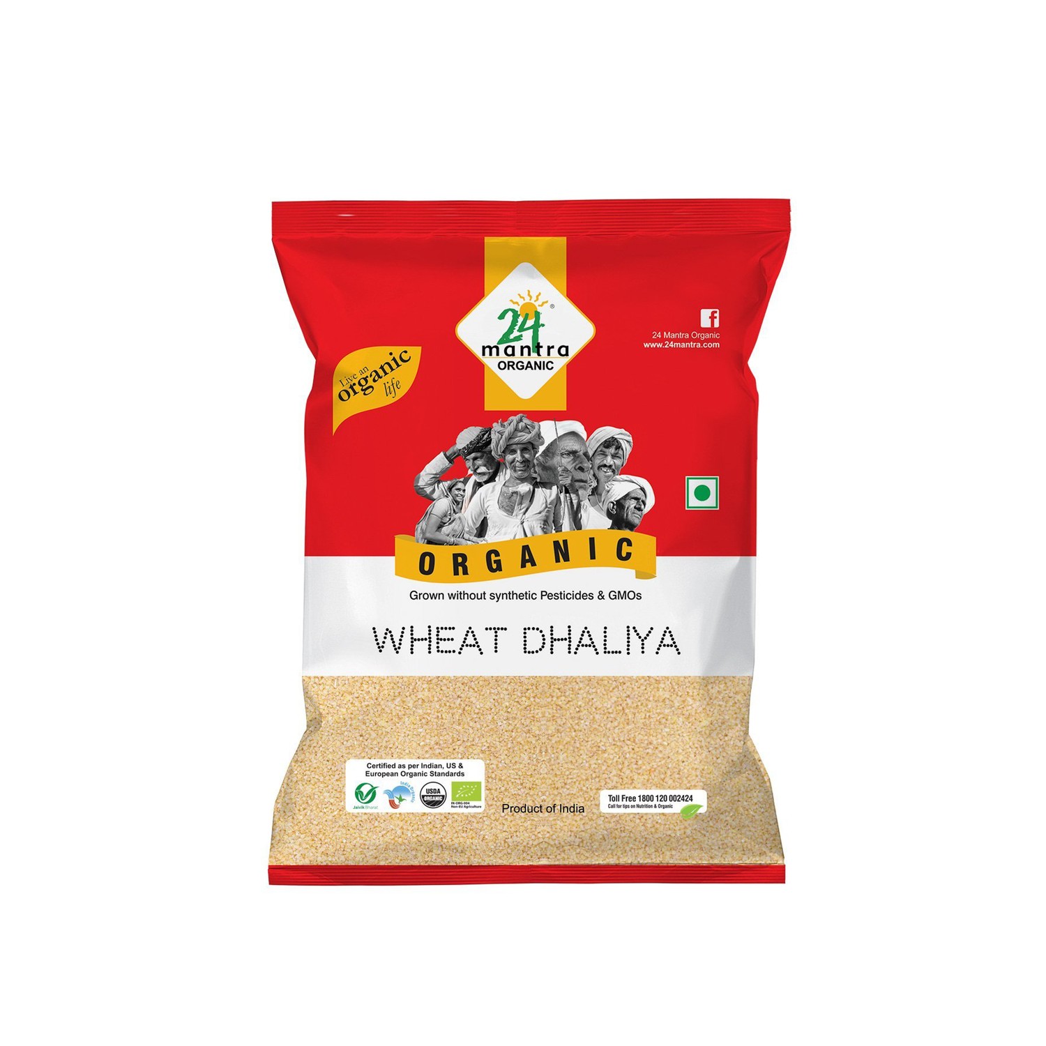 24 MANTRA ORGANIC WHEAT DALIYA 4 LBS