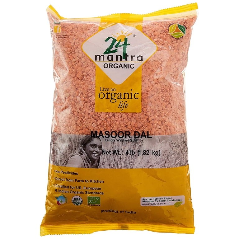 2 MANTRA ORGANIC MASOOR DAL 4 LBS