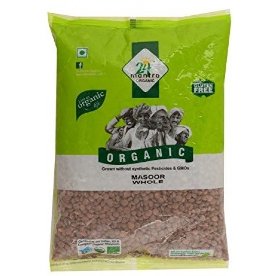 24 MANTRA ORGANIC MASOOR WHOLE DESKINED 4 LBS