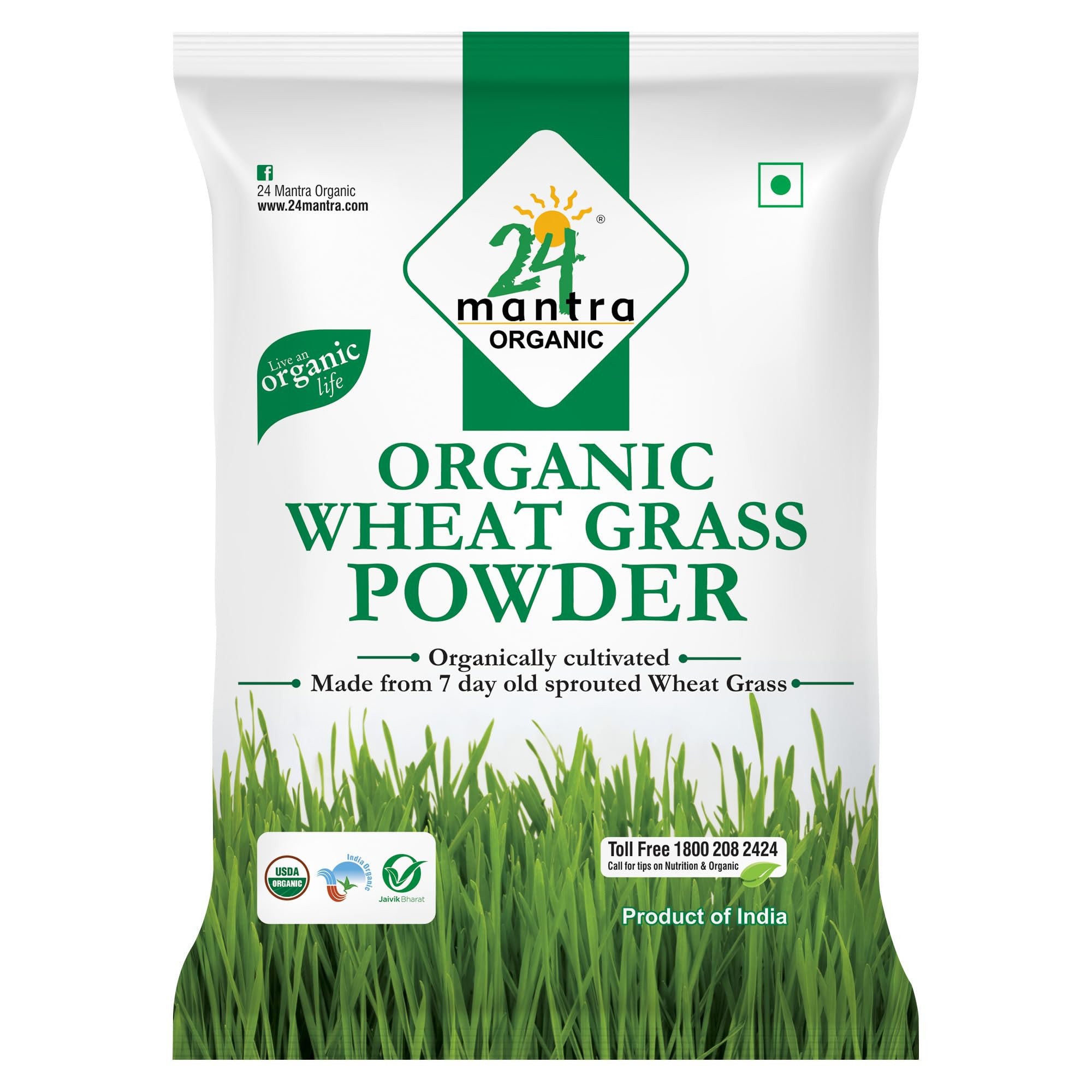 24 MANTRA ORGANIC WHEAT GRASS POWDER 30 BAG