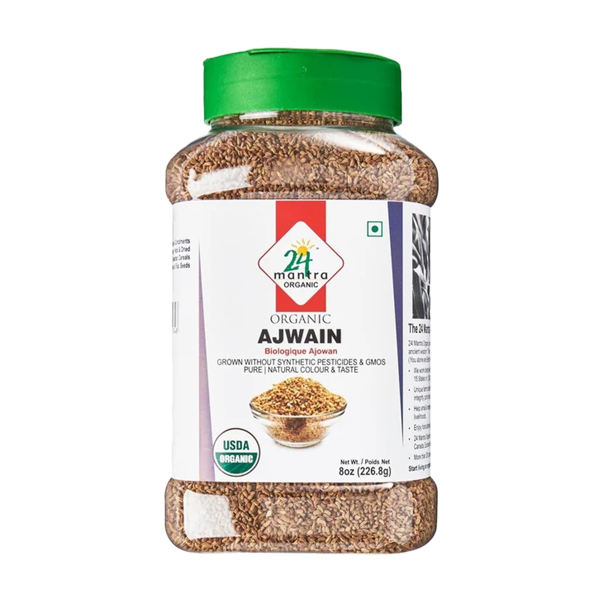 24 MANTRA ORGANIC AJWAIN JAR 8 OZ