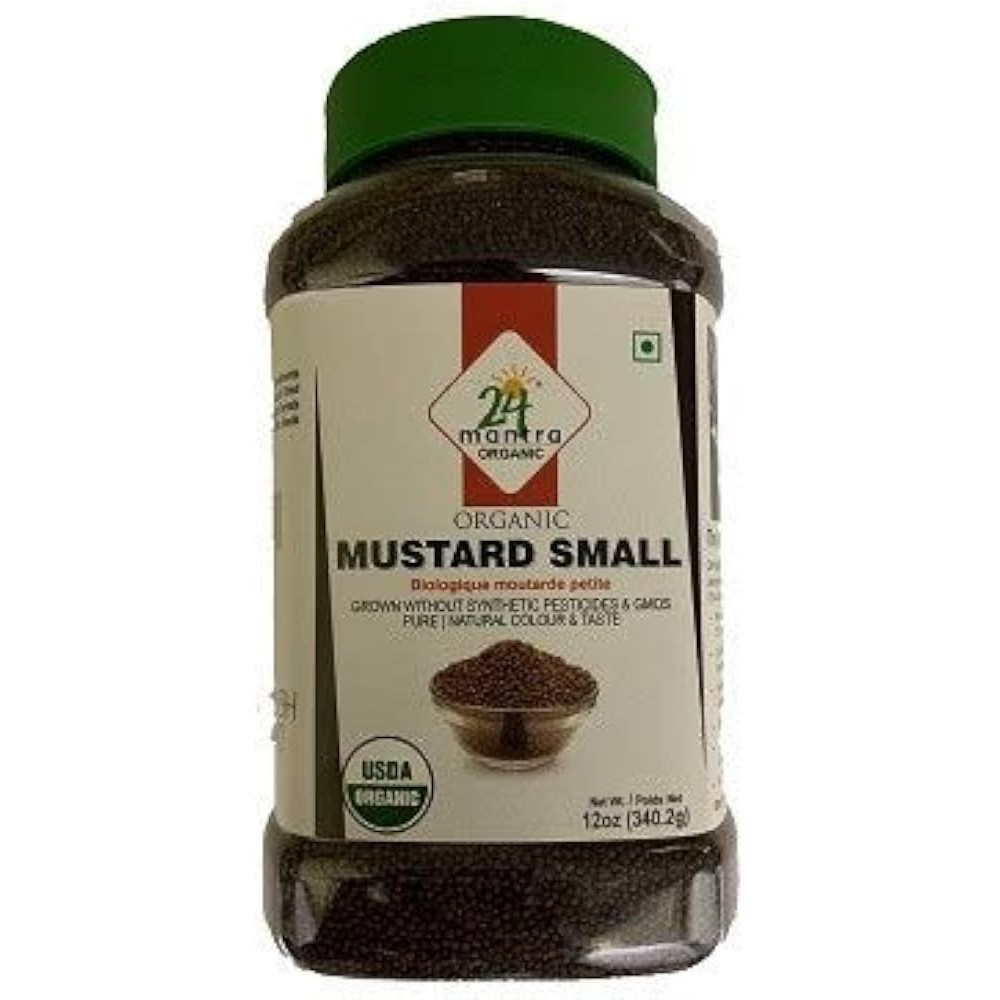 24Mantra Organic Mustard Seeds Small 12 OZ