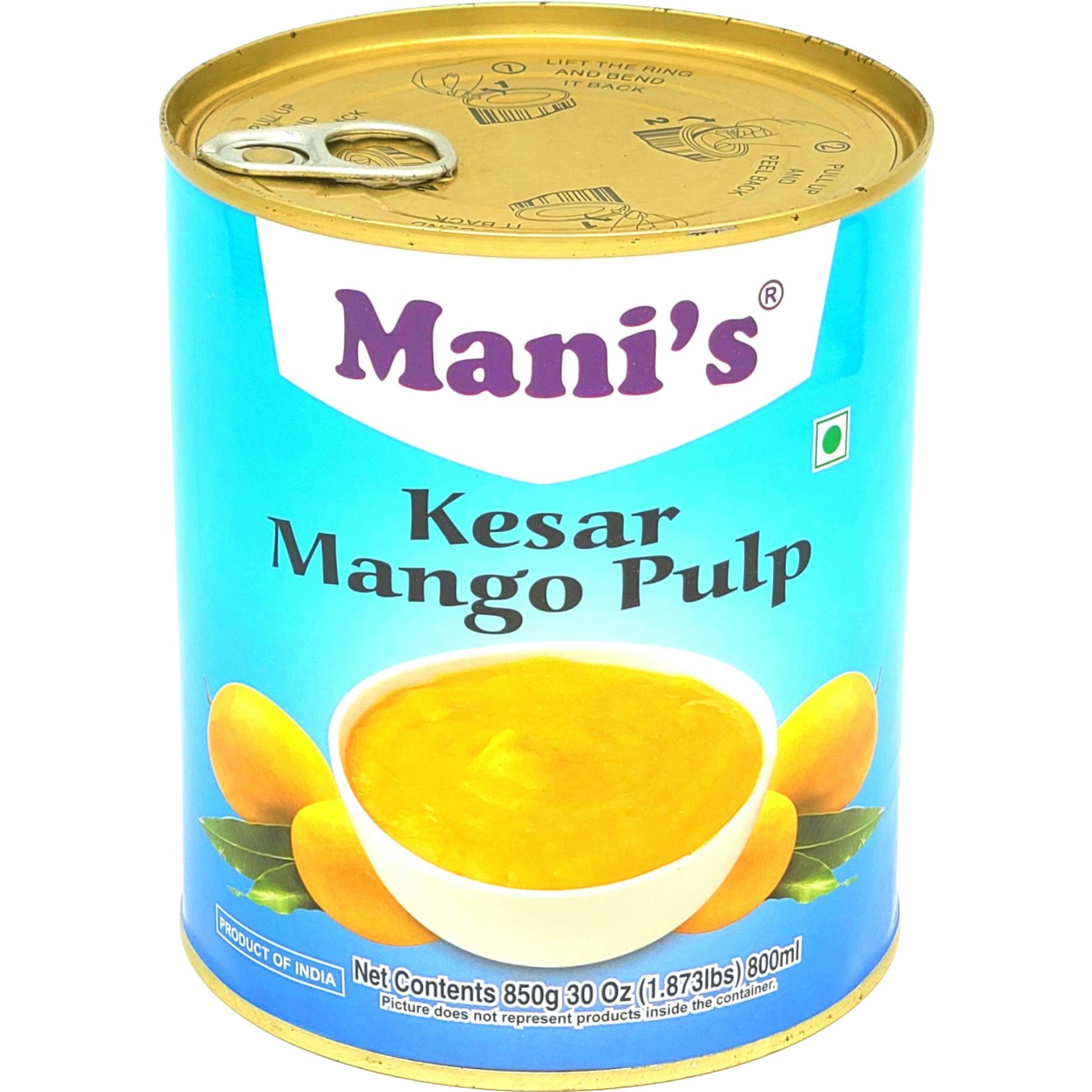 Mani's Kesar Mango Pulp 850 GM
