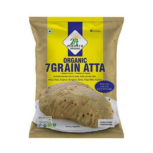24Mantra Organic 7 Grain / Multi Grain Atta 10Lb 10 Lbs