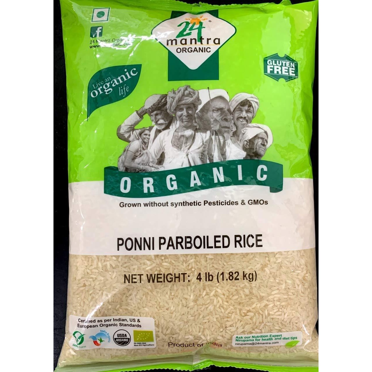 24 Mantra Ponni Parboiled Rice 4 LBS