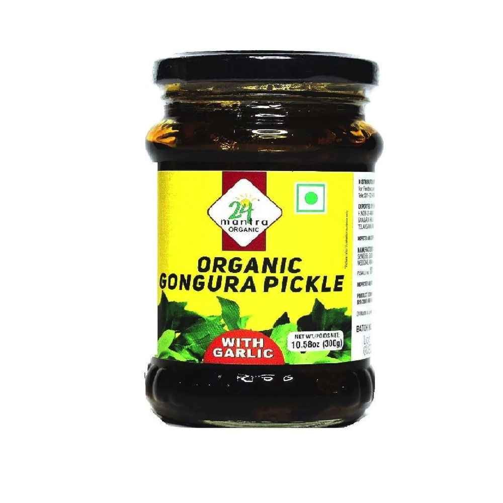 24Mantra Organic Gongura Pickle 300 GM
