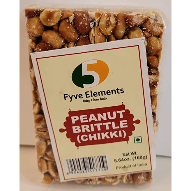 FYVE ELEMENTS PEANUT BRITTLE WITH GINGER 160 GM