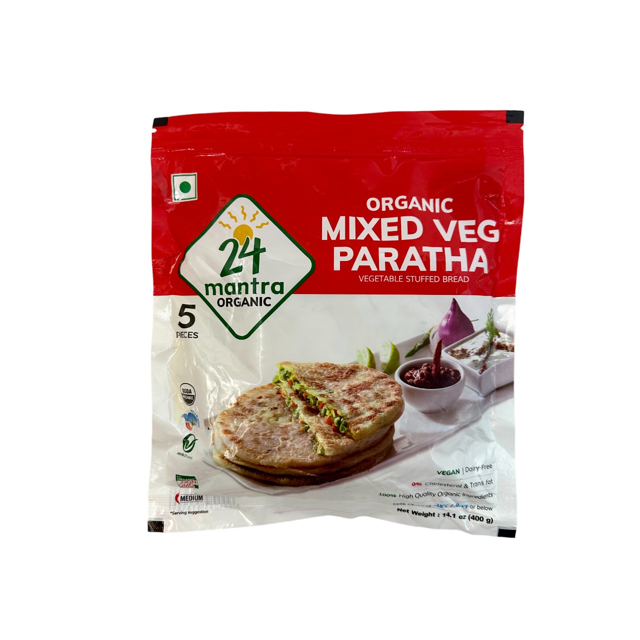 24 MANTRA MIX VEG PARATHA 400 GM