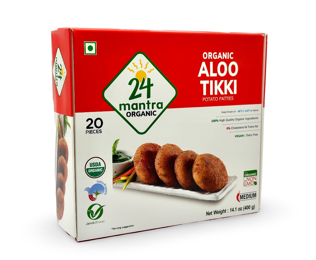 24 Mantra Aloo Tikki  400 GM