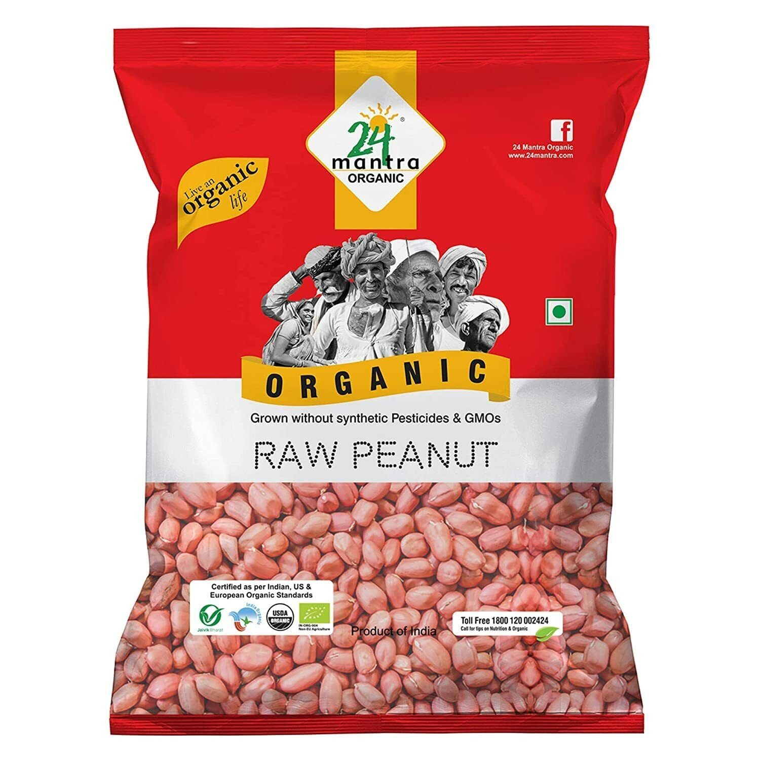 24 MANTRA ORGANIC PEANUTS RAW 800 GM