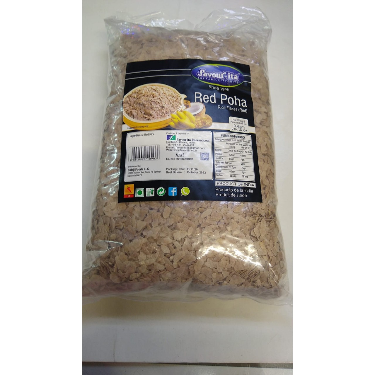 Favorita Red Poha  908 GM