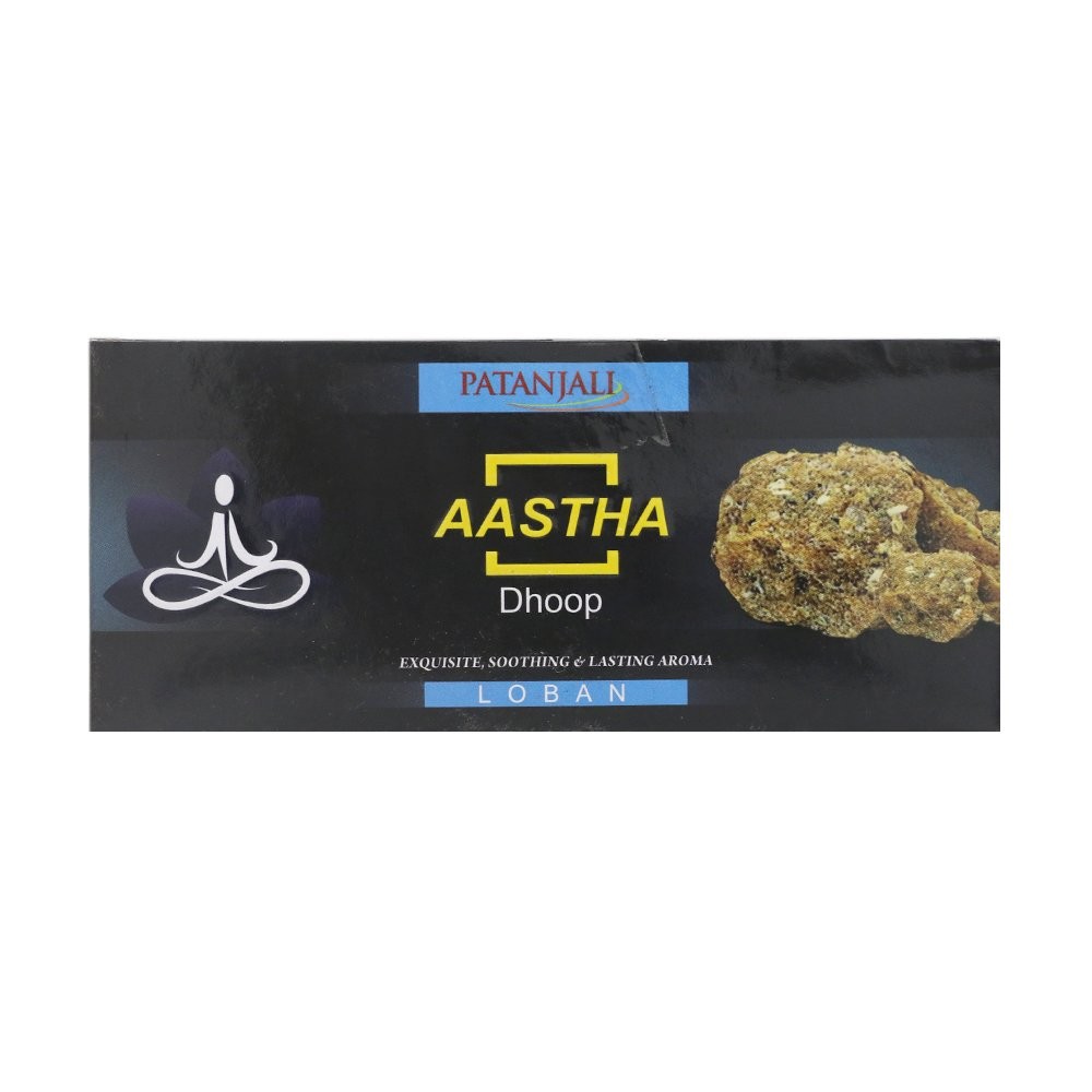 PATANJALI AASTHA LOBAN DHOOP 10STICKS 1 COUNT