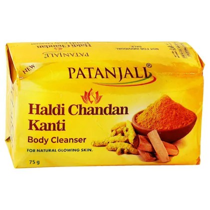 PATANJALI HALDI CHANDAN BODY CLEANSER 75 GM