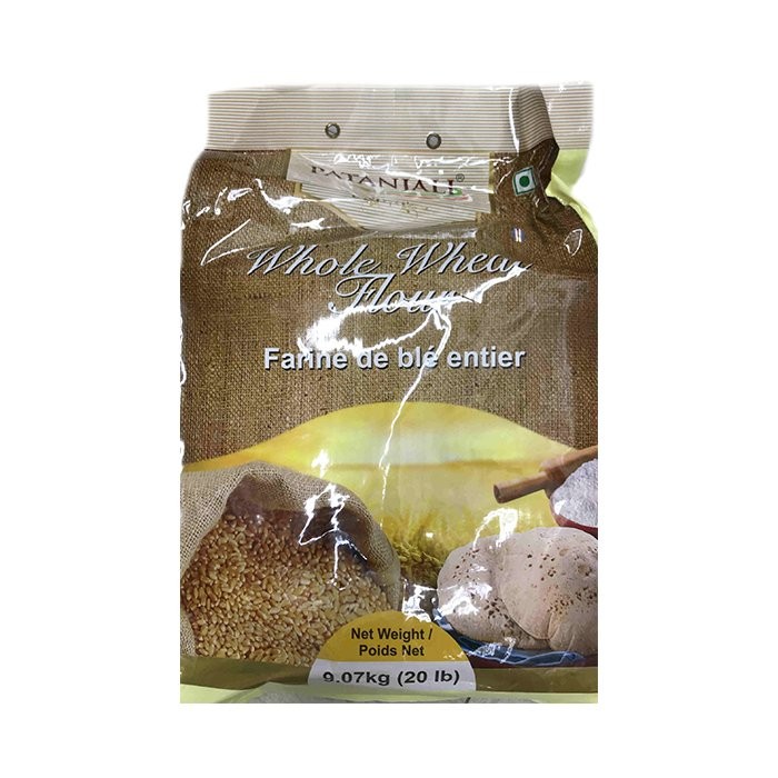 WHOLE WHEAT FLOUR PATANJALI 20 LBS