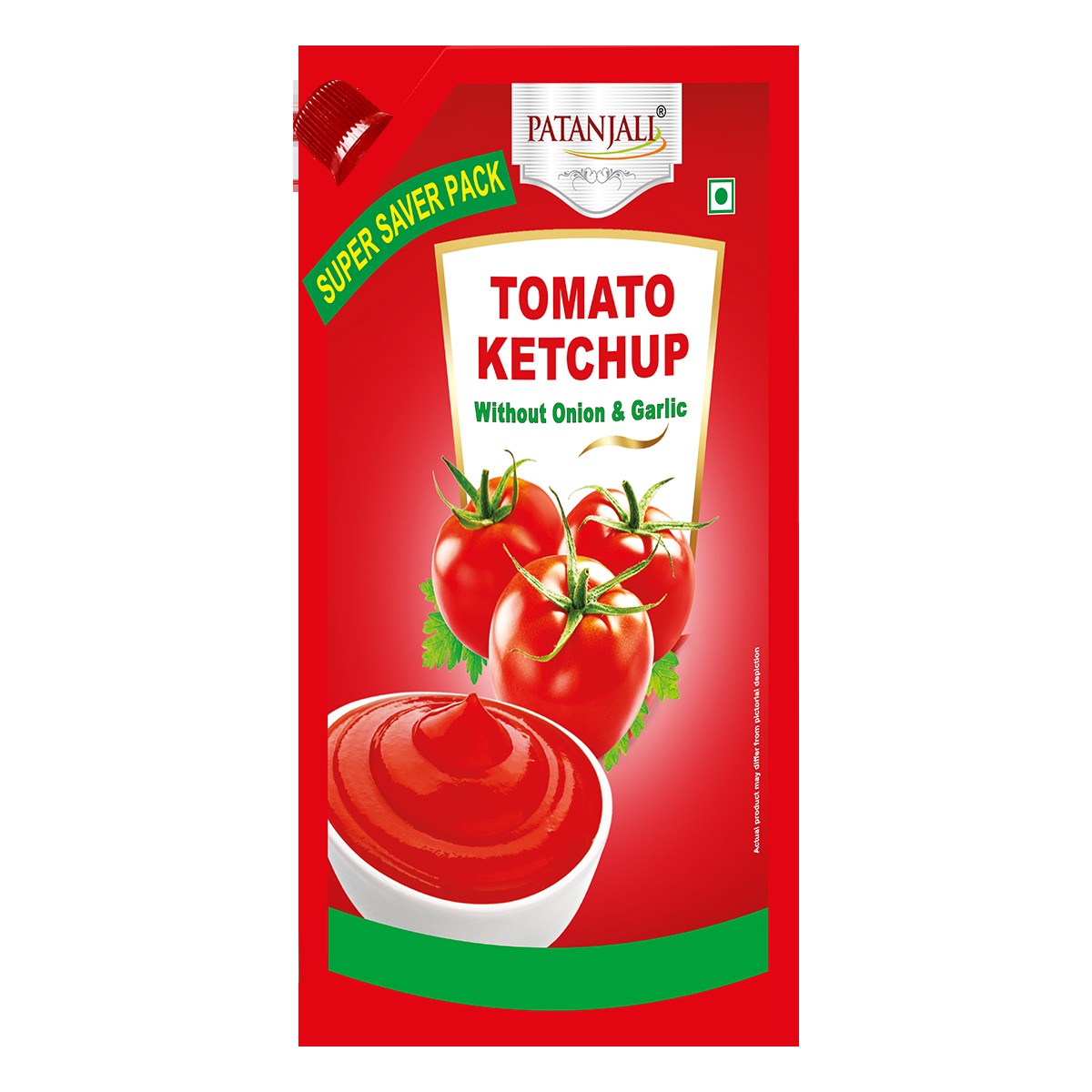 PATANJALI TOMATO KETCHUP W/O ONION & GARLIC 500 GM