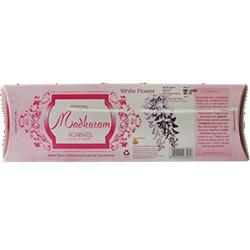 PATANJALI WHITE FLOWER AGARBATTI 28 GM
