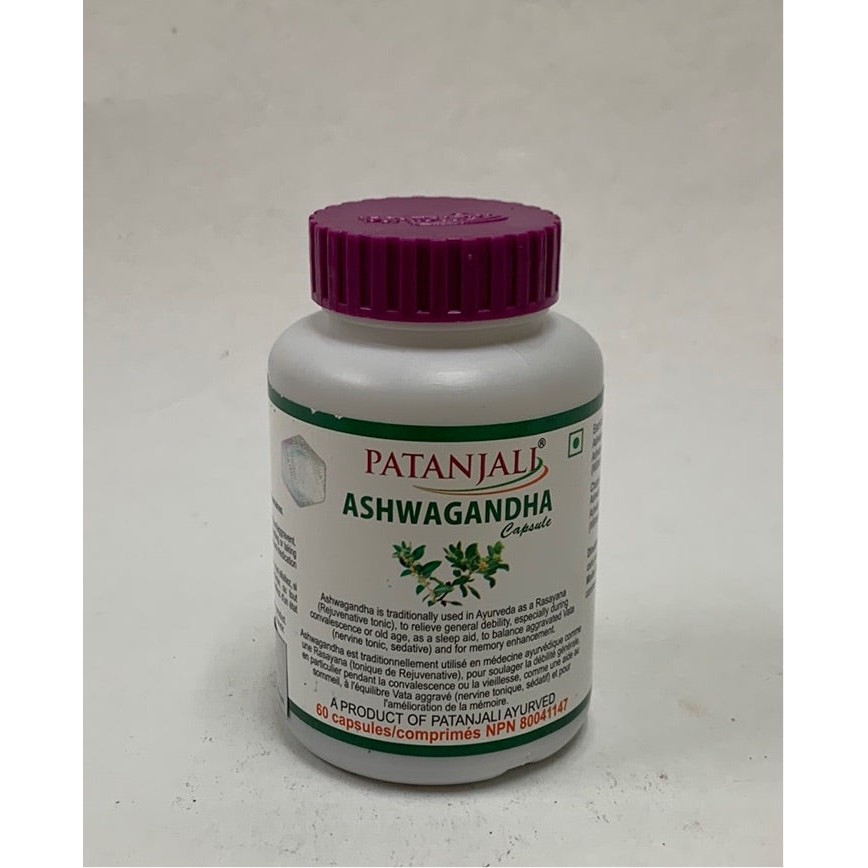 PATANJALI ASHWAGANDHA CAPSULE 60TAB 1 COUNT