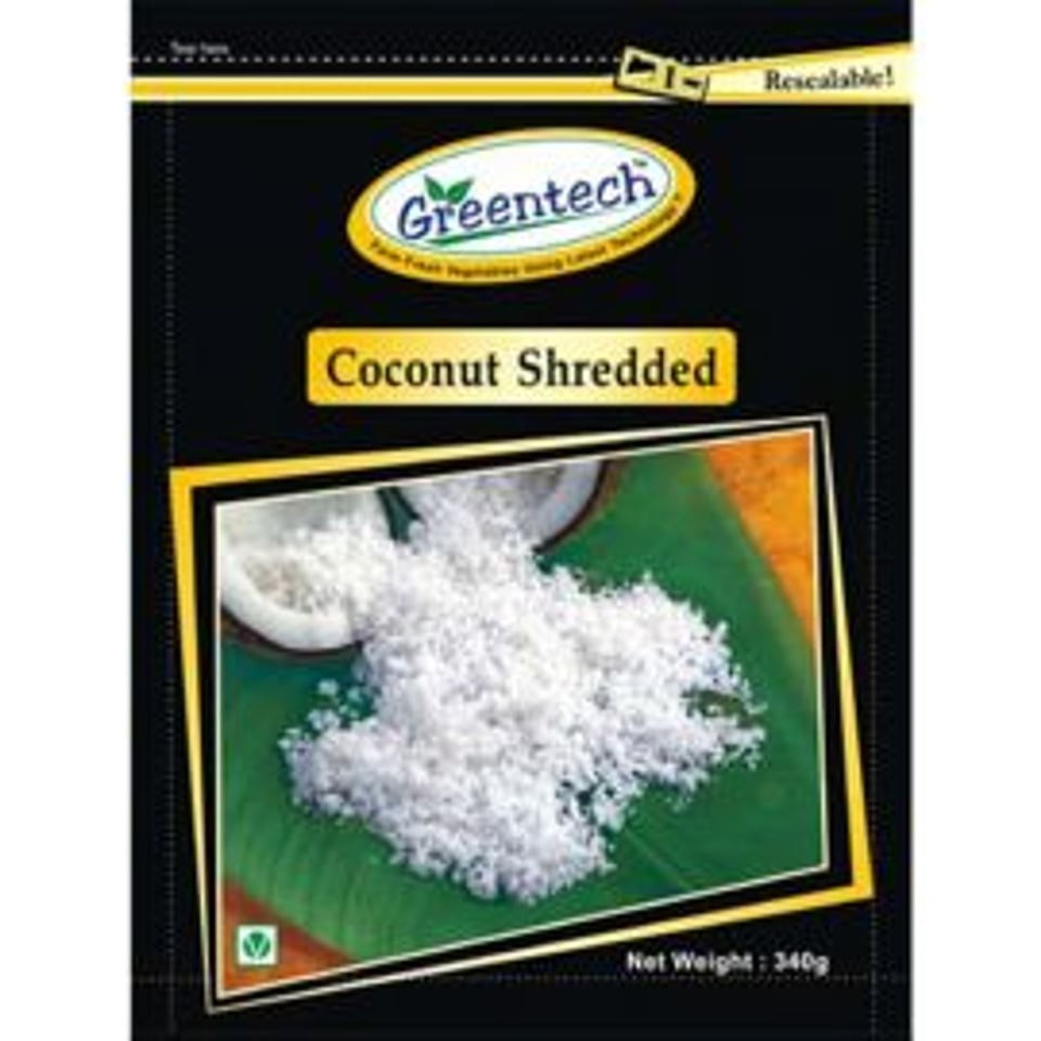 GREENTECH COCONUT SHREDDED 340 GM