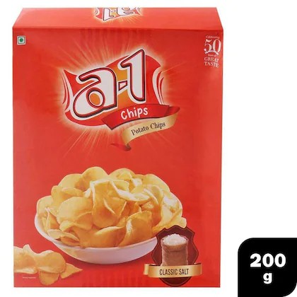 A1 POTATO CHIPS 200 GM