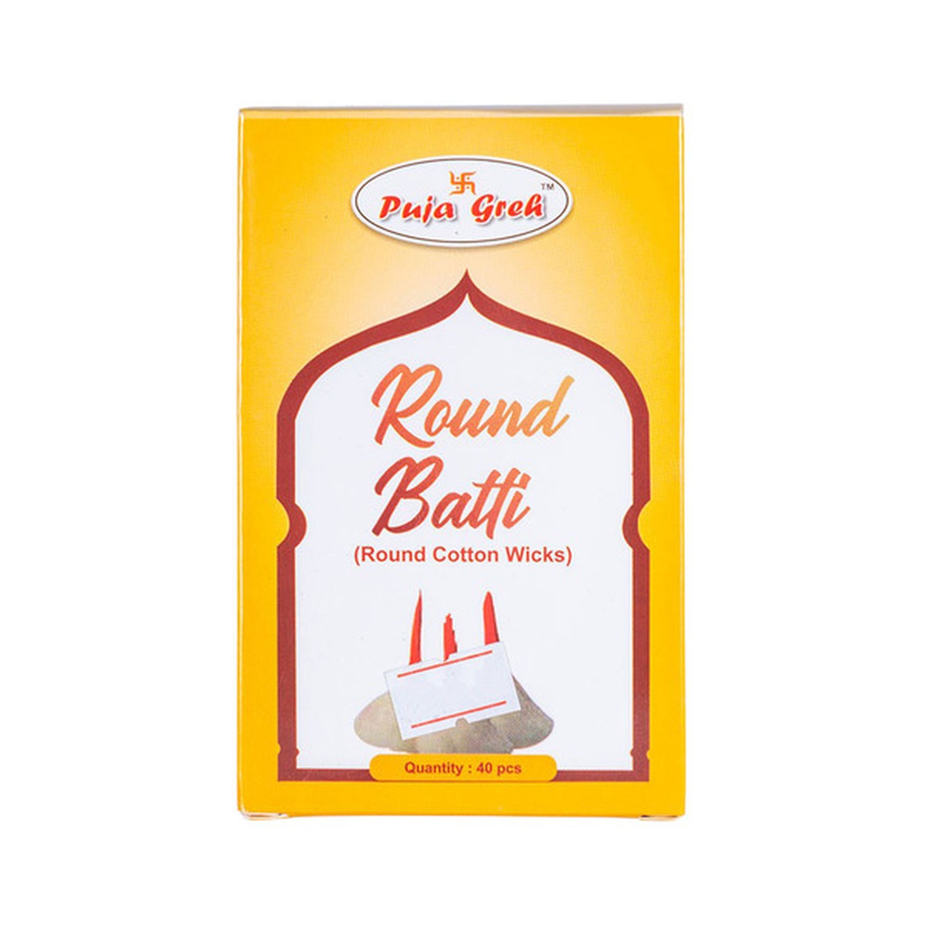 PUJA GREH ROUND BATTI 40 PCS