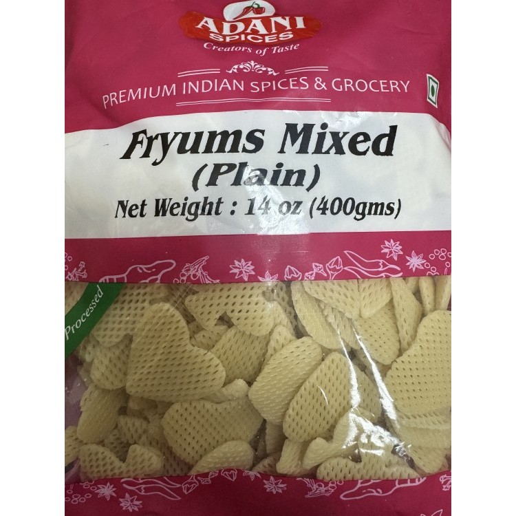Adani Fryums Plain Mixed 400 GM