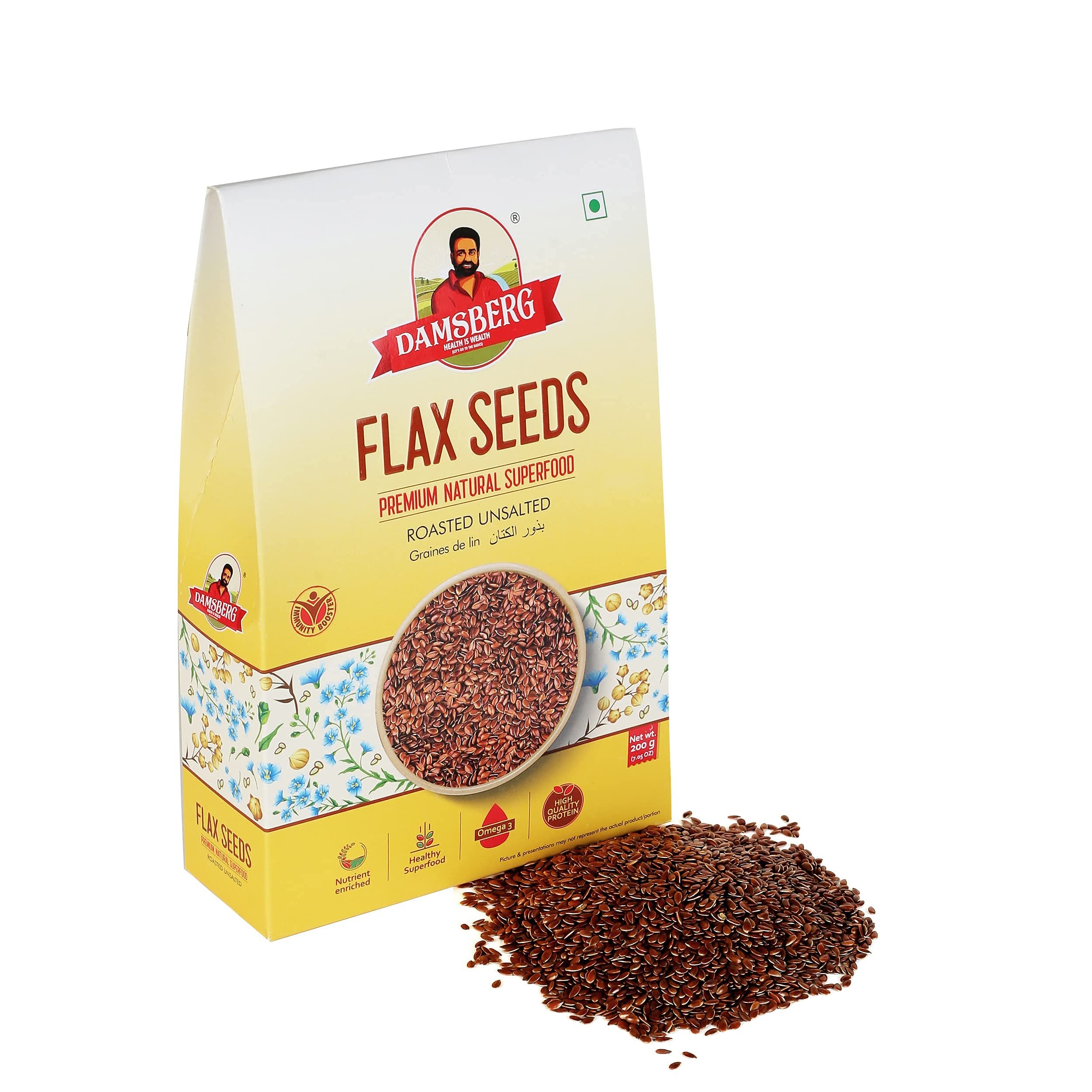 DAMSBERG FLAX SEEDS 200 GM