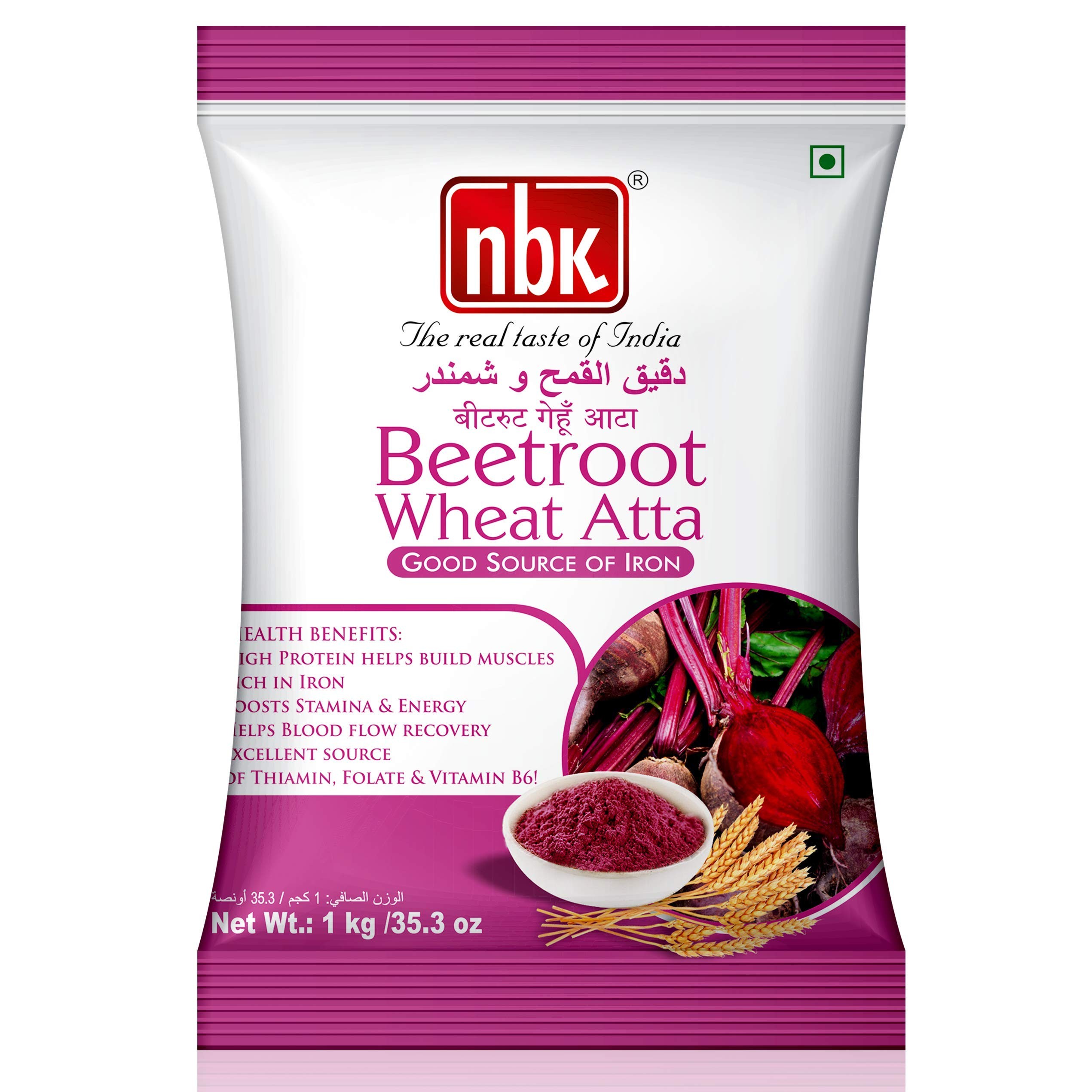 NBK Beetroot Wheat Atta 1 KG