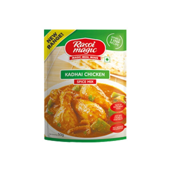 RASOI MAGIC KADHAI CHICKEN SPICE MIX 50 GM