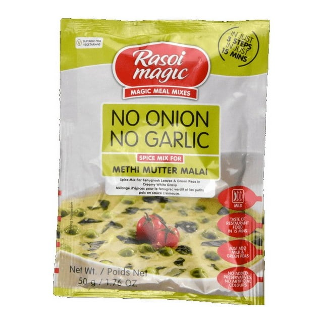 RASOI MAGIC METHI MUTTER MALAI NO GARLIC NO 50 GM