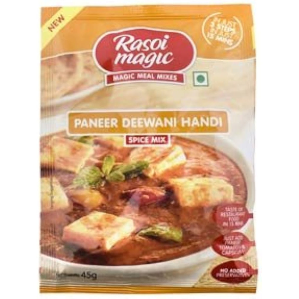 RASOI MAGIC PANEER DEEWANI HANDI SPICE MIX 45 GM