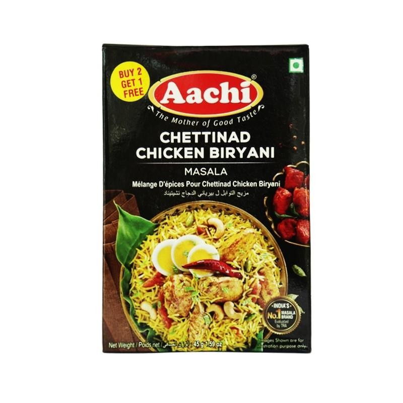 AACHI CHETTINAD CHICKEN BIRYANI MASALA 45 GM