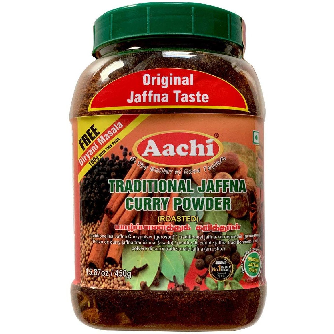 AACHI JAFFNA CURRY PWDR 450 GM