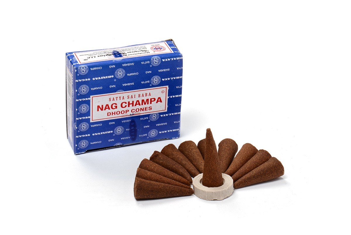 Nag Champa Sandal Dhoop Cone 12 Count