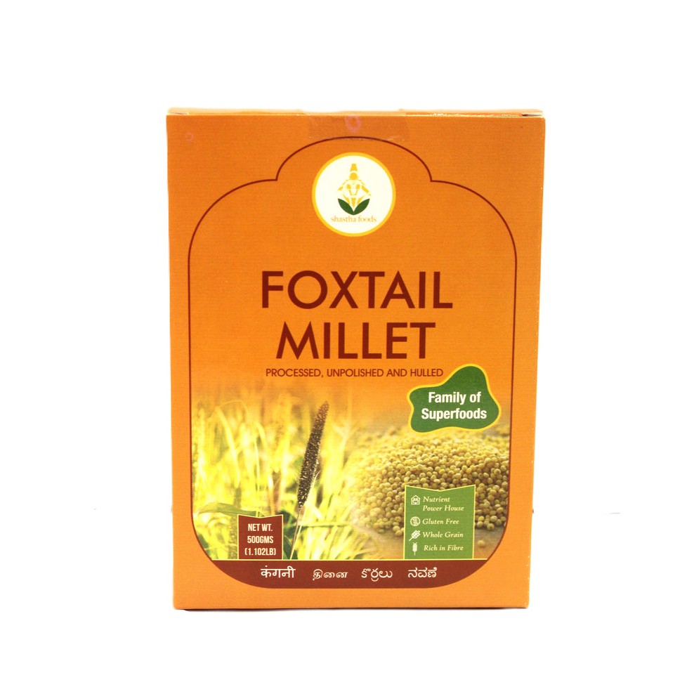SHASTHA FOODS FOXTAIL MILLET 500 GM